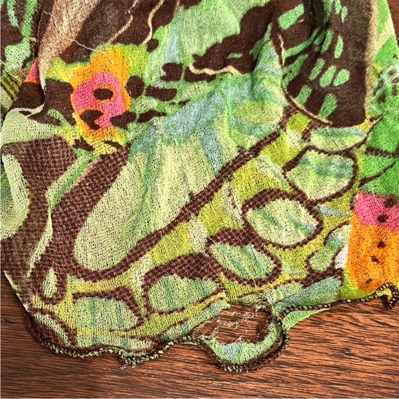 Diane Von Furstenburg Vintage Jungle Print Asymmetrical Skirt size 6 - Picture 10 of 10